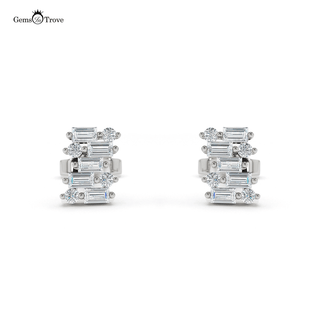 Diamond Encrusted Stud Earrings