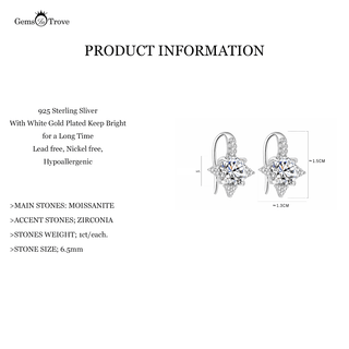 Starlight Moissanite Earrings 