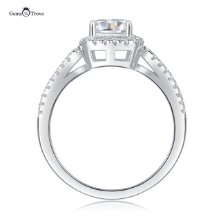 Radiant Gallery Moissanite Ring