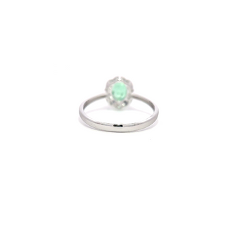 Éclat Bianco Emerald Ring