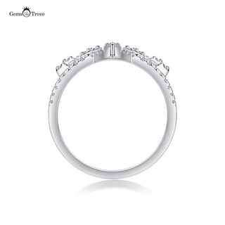 Intricate Moissanite Cluster Ring