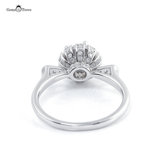 stylish Floral moissanite diamond ring