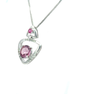 Luna Heart Purple Spinel Pendant