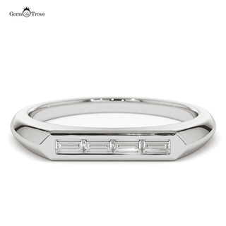 Four Baguettes Diamond Ring