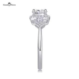 Radiant Moissanite Love Ring