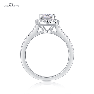 Classic Halo Moissanite Engagement Ring