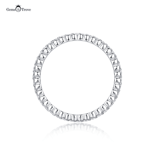 Elegant Moissanite Diamond Eternity Band