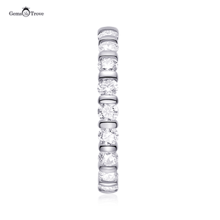 Gleaming Moissanite Eternity Band