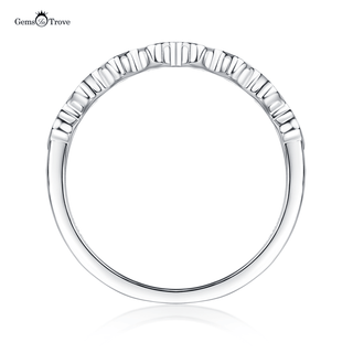 Wave Whisper Moissanite Band