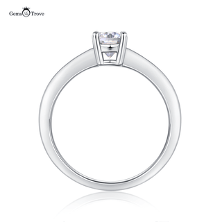 Radiant Oval Moissanite Solitaire Ring