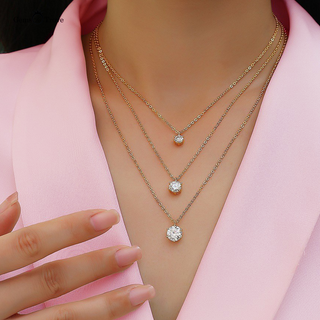 6-Prong Moissanite Necklace