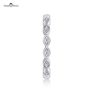 Moissanite Eye Eternity Band