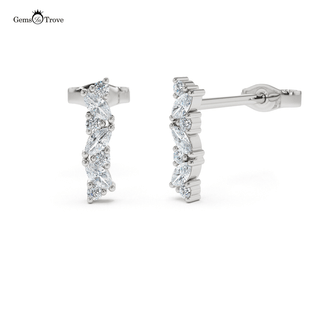 Diamond Gold Twist Earrings