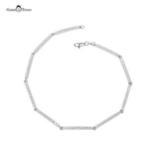 Sparkling Pave Diamond Bar Bracelet