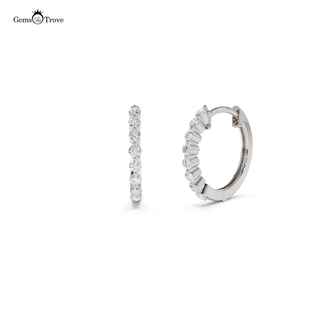 Brilliant Diamond Hoop Earrings