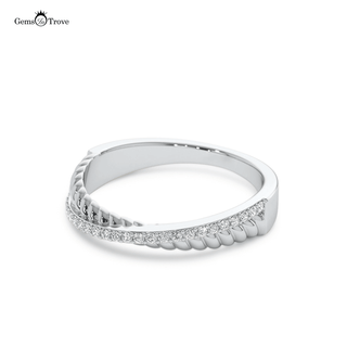 Elegant Braided Diamond Ring