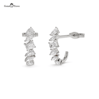 Mix Shaped Diamond Stud Earrings