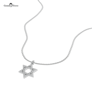 Sparkling Diamond Star Necklace