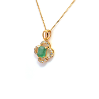 Emerald Serene Drop Pendant