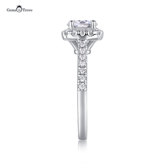 Radiant Halo Pavé Moissanite Ring