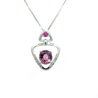 Luna Heart Purple Spinel Pendant