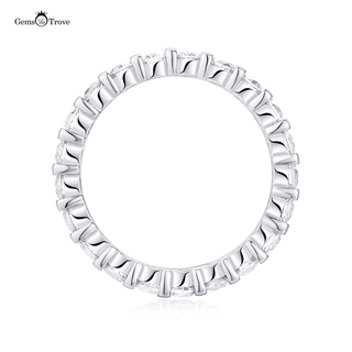 Gleaming Moissanite Eternity Band