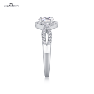 Wave of Elegance Moissanite Ring