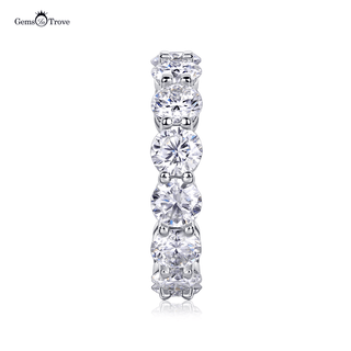 Moissanite Gems Troves Eternity Band