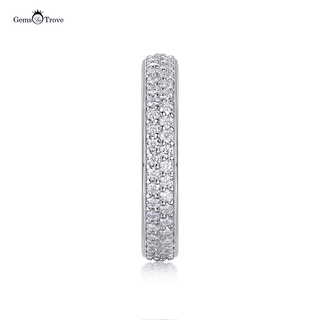 Iced Moissanite Eternity Band