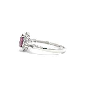Pink Spinel Diamond Statement Ring