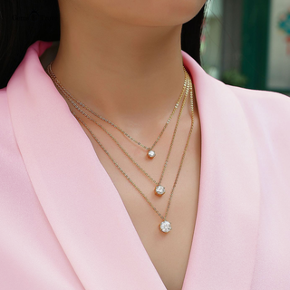 6-Prong Moissanite Necklace