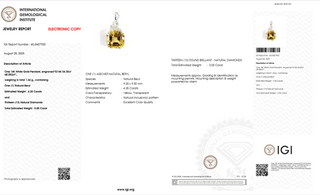 Golden Heliodor Spark Pendant