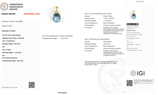 Grand Blue Topaz Oval Pendant