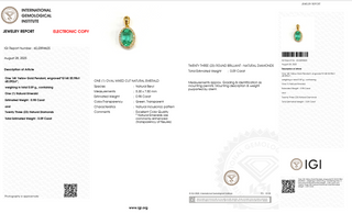 Classic Oval Emerald Halo Pendant