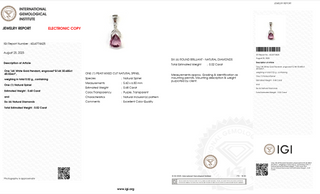 Soft Violet Spinel Petite Drop Pendant