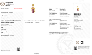 Purple Spinel Teardrop Harmony Pendant