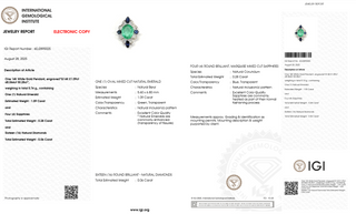 Emerald Sapphire Bloom Pendant