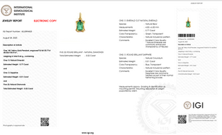 Emerald Frame Pendant