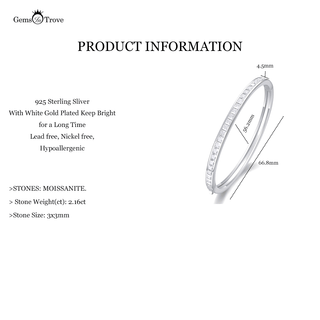 Elegant Moissanite Princess Bangle