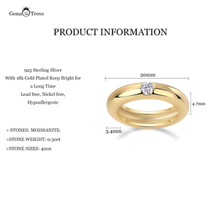 Moissanite Wedding Bands