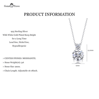 Celestial Charm Moissanite Pendant