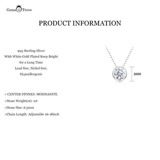 Exquisite Moissanite Pendant Necklace