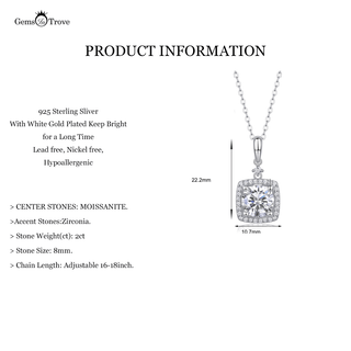 Celestial Spark Moissanite Pendant