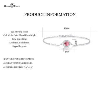 Moissanite Pink Diamond Bracelets