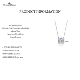 Moissanite Half Bezel Pendant