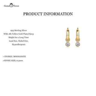Classic Moissanite Diamond Hoops