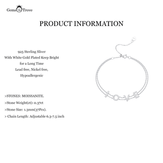 Dazzling Moissanite Love Bracelet