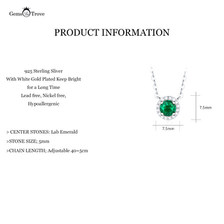 Round Cut Emerald Classic Design