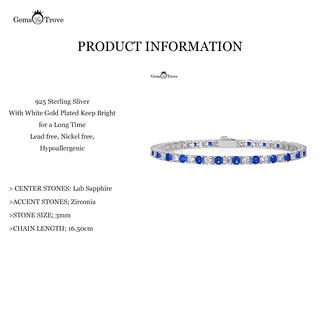 Sapphire Tennis Bracelet Classic Style