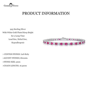Ruby Tennis Bracelet Luxury